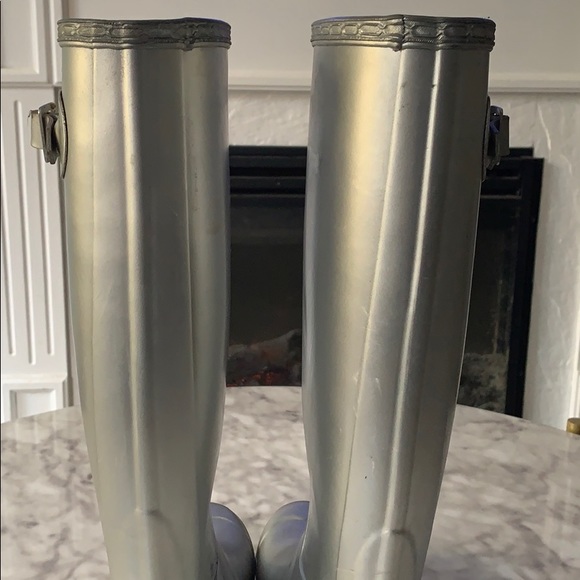 Women’s original tall Silver Hunter rain boots 6 - Picture 8 of 16